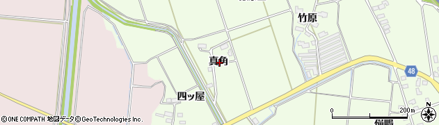秋田県横手市平鹿町上吉田真角周辺の地図