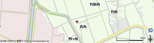 秋田県横手市平鹿町上吉田真角59周辺の地図