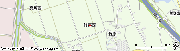 秋田県横手市平鹿町上吉田竹原西周辺の地図