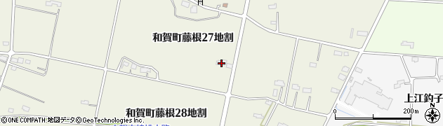 岩手県北上市和賀町藤根（２７地割）周辺の地図