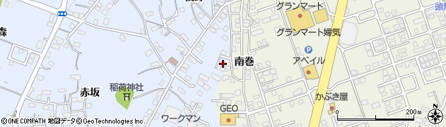 秋田県横手市赤坂後野91周辺の地図
