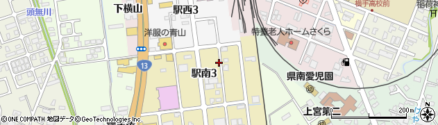 秋田県横手市安田（樋渡）周辺の地図