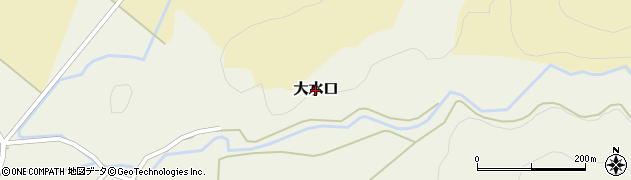 秋田県由利本荘市大水口周辺の地図