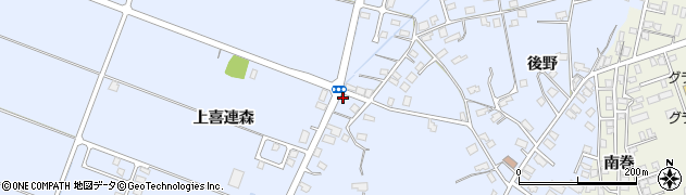 秋田県横手市赤坂上喜連森216周辺の地図