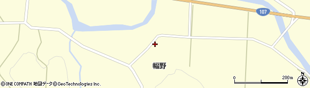 秋田県由利本荘市東由利宿幅野25周辺の地図