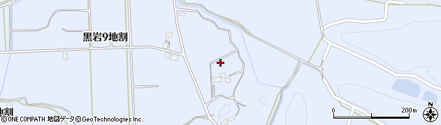 岩手県北上市黒岩３地割115周辺の地図