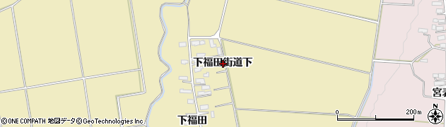 秋田県横手市平鹿町下吉田（下福田街道下）周辺の地図