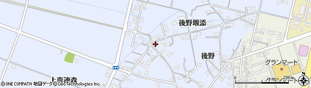 秋田県横手市赤坂後野20周辺の地図