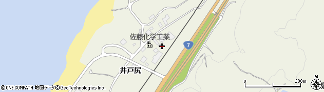 秋田県にかほ市両前寺井戸尻22周辺の地図