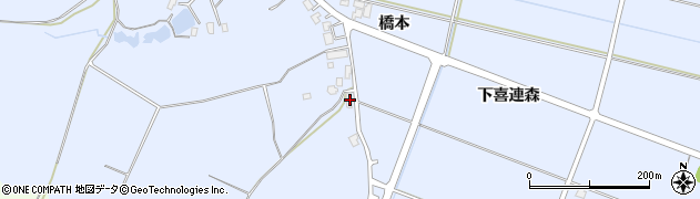 秋田県横手市赤坂橋本42周辺の地図