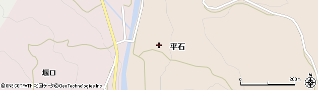 秋田県由利本荘市平石堂ケ沢周辺の地図