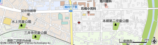 横手旭川郵便局周辺の地図