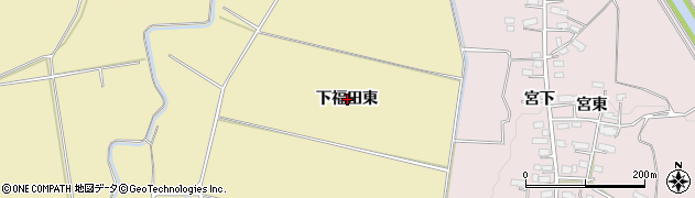 秋田県横手市平鹿町下吉田（下福田東）周辺の地図