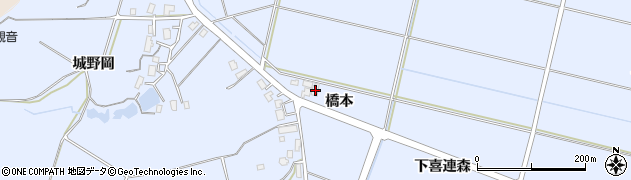 秋田県横手市赤坂橋本64周辺の地図