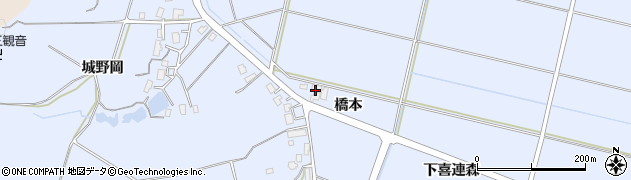 秋田県横手市赤坂橋本周辺の地図
