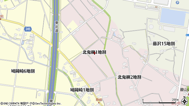 〒024-0072 岩手県北上市北鬼柳の地図