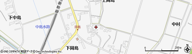岩手県北上市二子町上岡島104周辺の地図