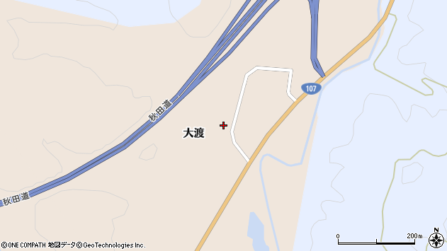 〒029-5521 岩手県和賀郡西和賀町大渡５７地割の地図
