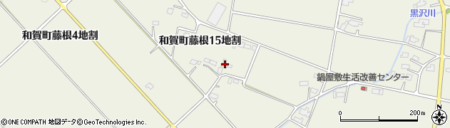 岩手県北上市和賀町藤根（１５地割）周辺の地図