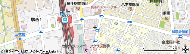 横手駅前郵便局 ＡＴＭ周辺の地図