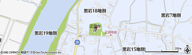 正洞寺周辺の地図
