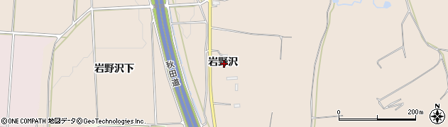 秋田県横手市猪岡岩野沢周辺の地図