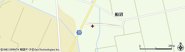 秋田県横手市雄物川町薄井（上船沼）周辺の地図
