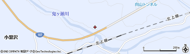岩手県西和賀町（和賀郡）小繋沢（５６地割）周辺の地図