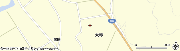 秋田県由利本荘市東由利宿（上ノ台）周辺の地図