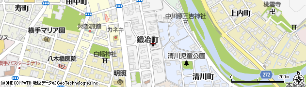 清水川美容院周辺の地図