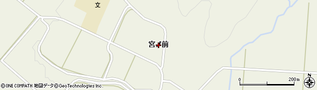 秋田県由利本荘市東由利法内（宮ノ前）周辺の地図