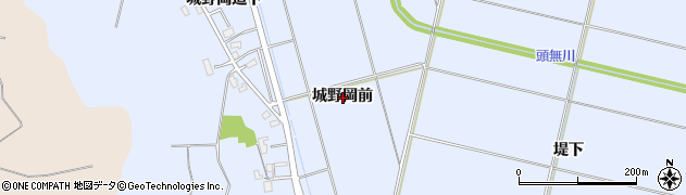 秋田県横手市赤坂城野岡前周辺の地図
