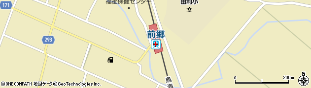 由利高原鉄道株式会社　前郷駅周辺の地図