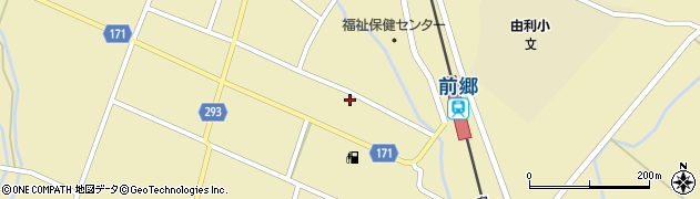 秋田県由利本荘市前郷家岸57周辺の地図