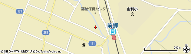 秋田県由利本荘市前郷家岸87周辺の地図