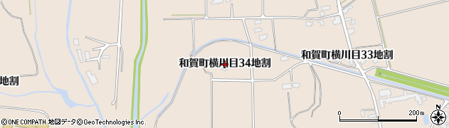 岩手県北上市和賀町横川目（３４地割）周辺の地図