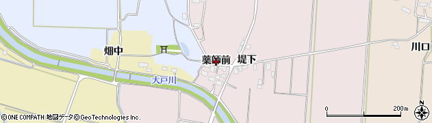 秋田県横手市清水町新田（薬師前）周辺の地図