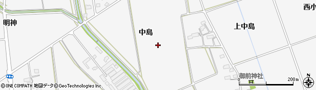 岩手県北上市二子町（中島）周辺の地図