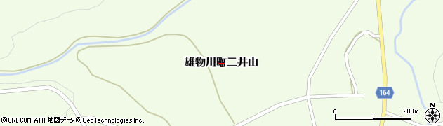 秋田県横手市雄物川町二井山周辺の地図
