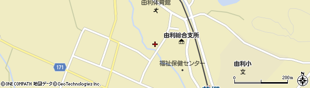 秋田県由利本荘市前郷（家岸上堤）周辺の地図