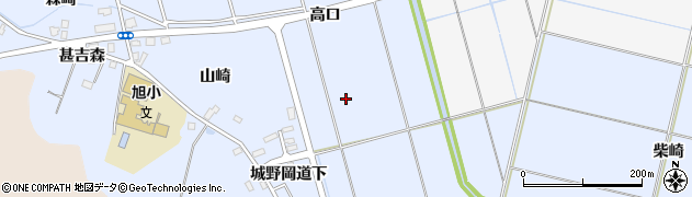 秋田県横手市赤坂（高口）周辺の地図