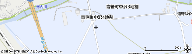 岩手県遠野市青笹町中沢４地割2周辺の地図