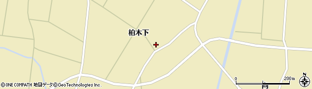 秋田県横手市大雄（柏木下）周辺の地図