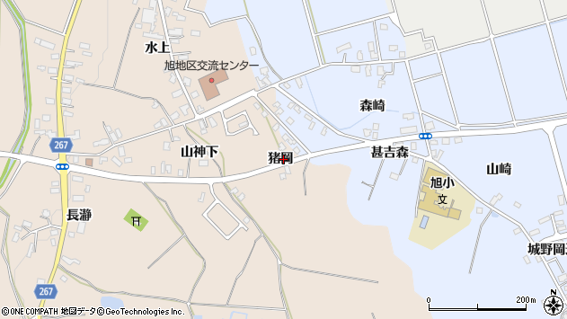 〒013-0065 秋田県横手市猪岡の地図