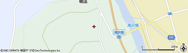 秋田県由利本荘市森子明法59周辺の地図
