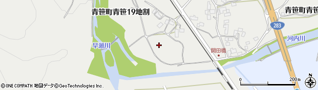 岩手県遠野市青笹町青笹（１９地割）周辺の地図