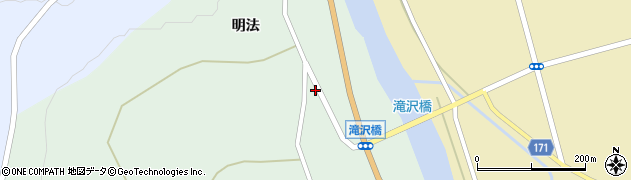 秋田県由利本荘市森子明法下122周辺の地図