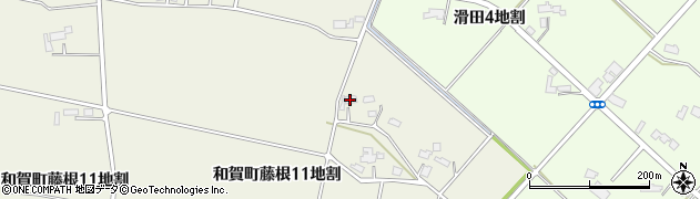 岩手県北上市和賀町藤根１１地割周辺の地図