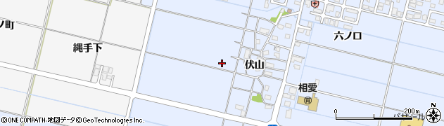 秋田県横手市赤坂（伏山）周辺の地図