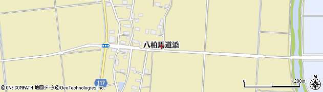 秋田県横手市大雄八柏馬道添周辺の地図